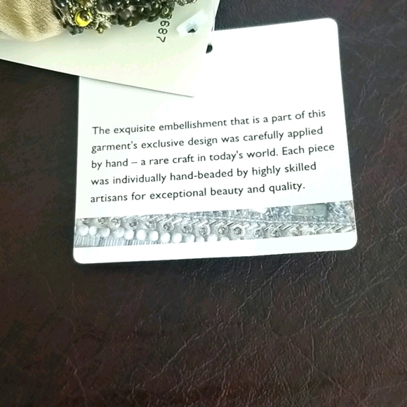 COPY - Lafayette 148 NY Beaded Tank size 4. 100% silk - Picture 5 of 14